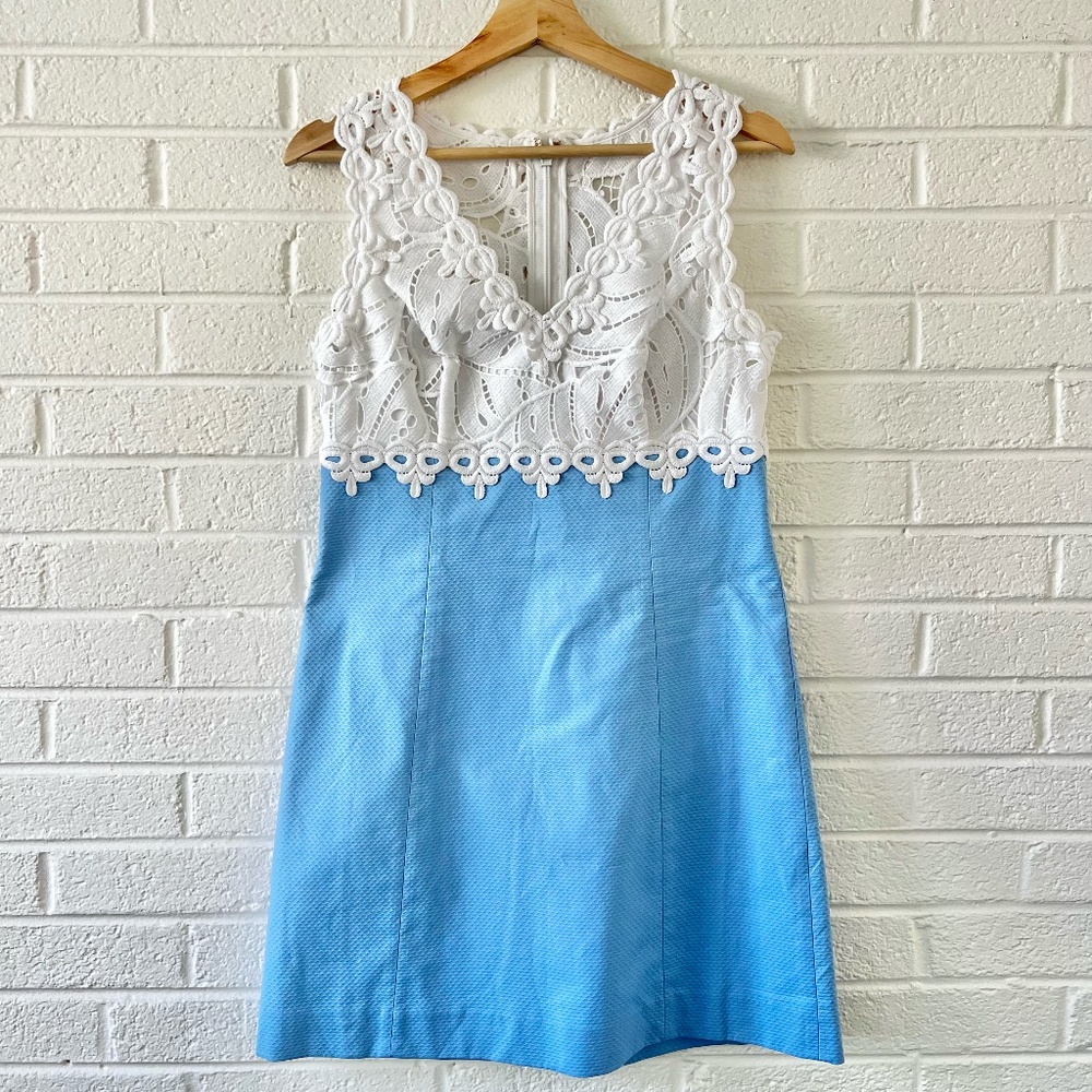 Lilly Pulitzer Breakers Lace Top Shift Dress